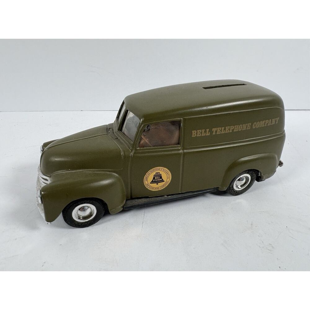 Vintage Ertl Bell Telephone Company Van Coin Bank Truck USA 7in